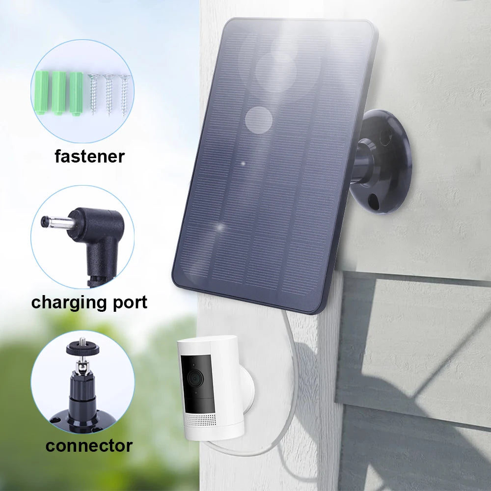 4W 5V Solar Panel Kit Waterproof Adjustable Wall Mount Bracket
