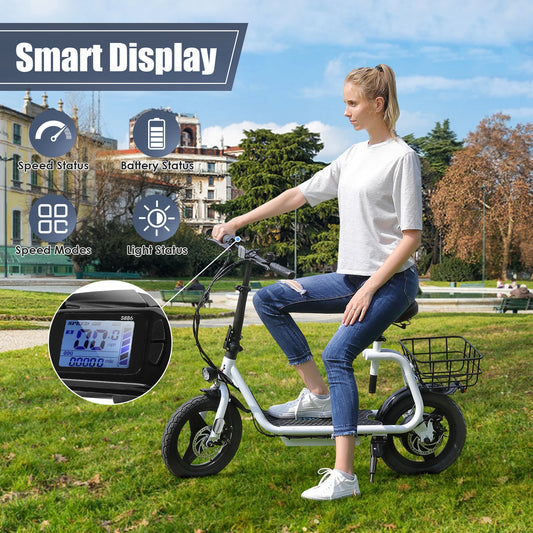 560W Electric Scooter with Seat for Adults 300 LBS