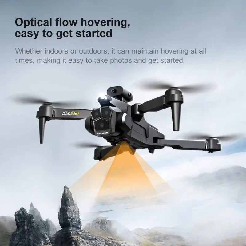 2 Batteries : 3 Camera Remote Control Drone 360° Obstacle Avoidance 2.4