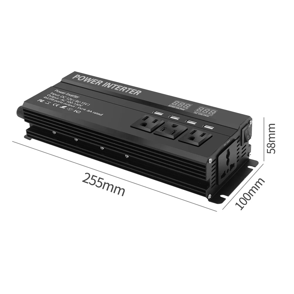 12V To 220V 5000W 6000W Power Inverte for Phone Laptops Car