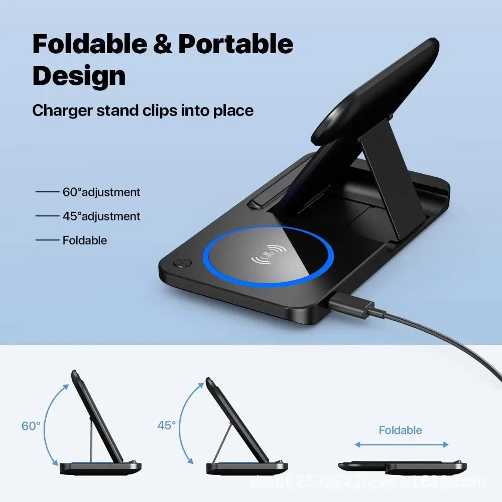 30W LED Fast Wireless Charger Stand