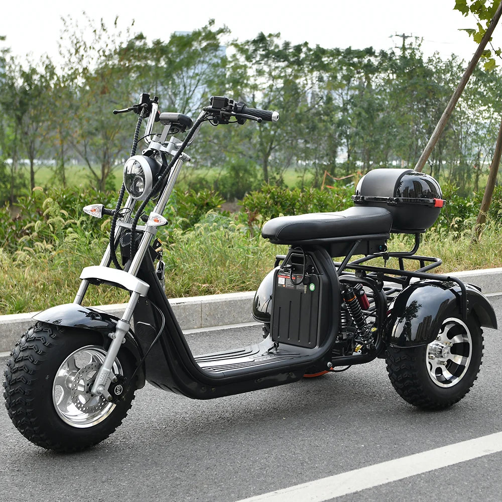 Adult Electric 3 Wheel Scooter 2000W Motor 18 Inch Off road Fat Tire