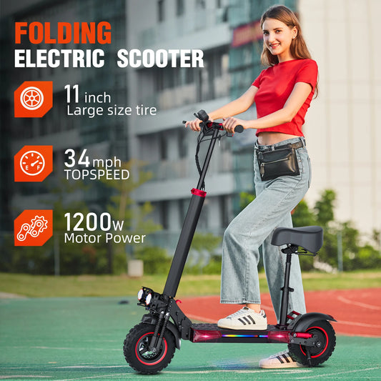 Electric Scooter 11 "off-road tires 48V 1200W