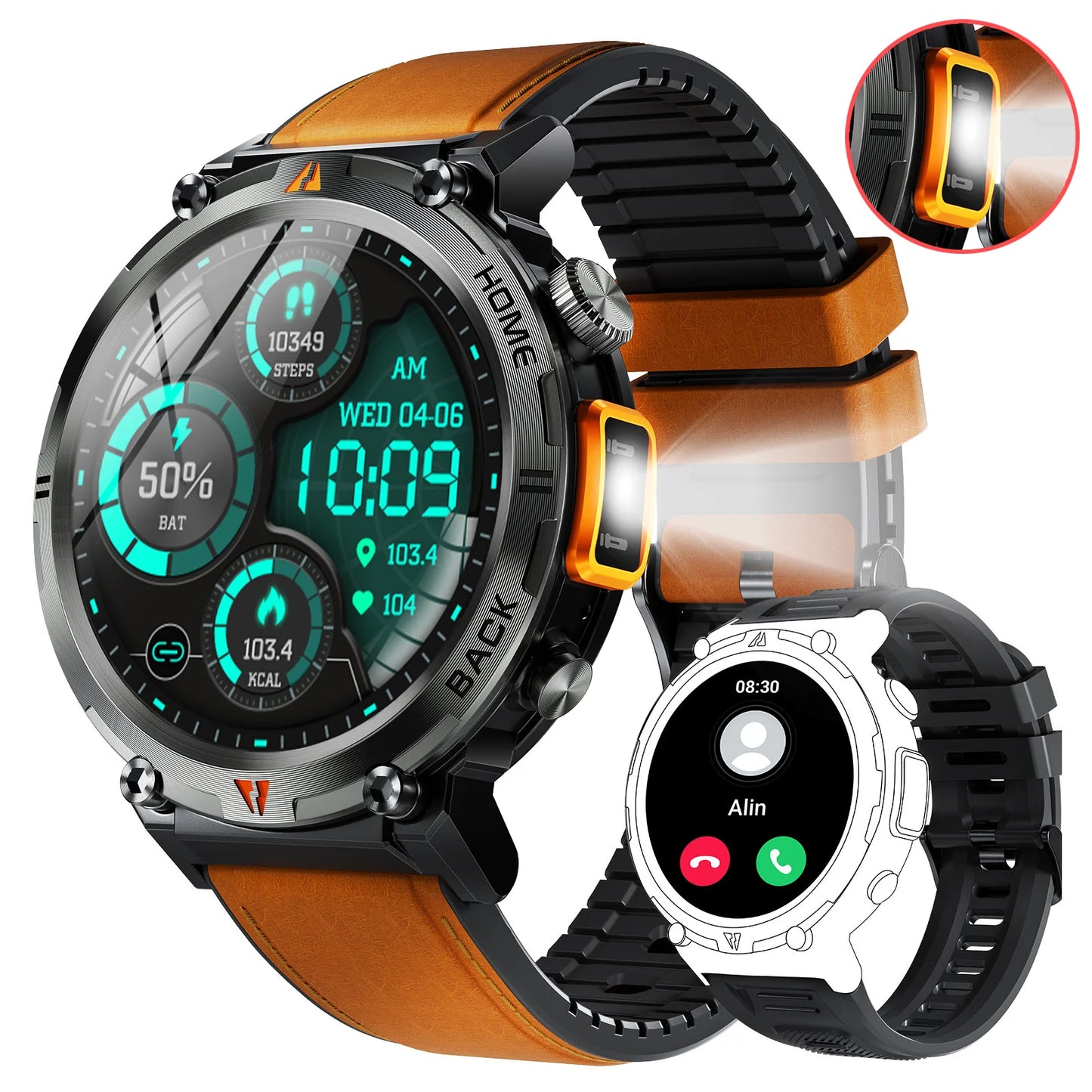 EIGIIS 2024 New KE3 Bluetooth Call Smart Watch For IOS Android