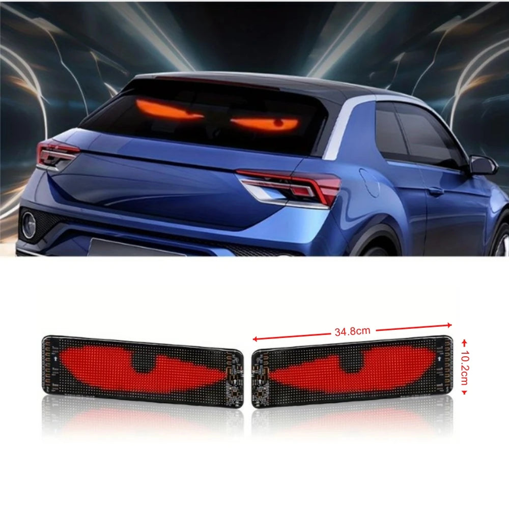 2PCS Devil Eyes Light For Car and truck Window Flexible LED Display